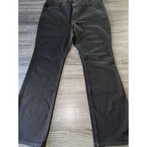 Old Navy Wow Boot-Cut Jeans Womens 16 Short Mid-Rise Stretch Black Denim Pants